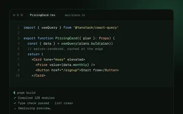 Component code and build (concept)