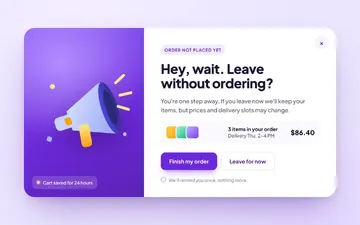 Order alert, 2026 refresh of our Dribbble shot (concept)